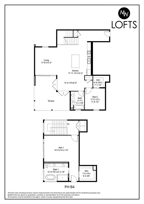 floor plan of the loft